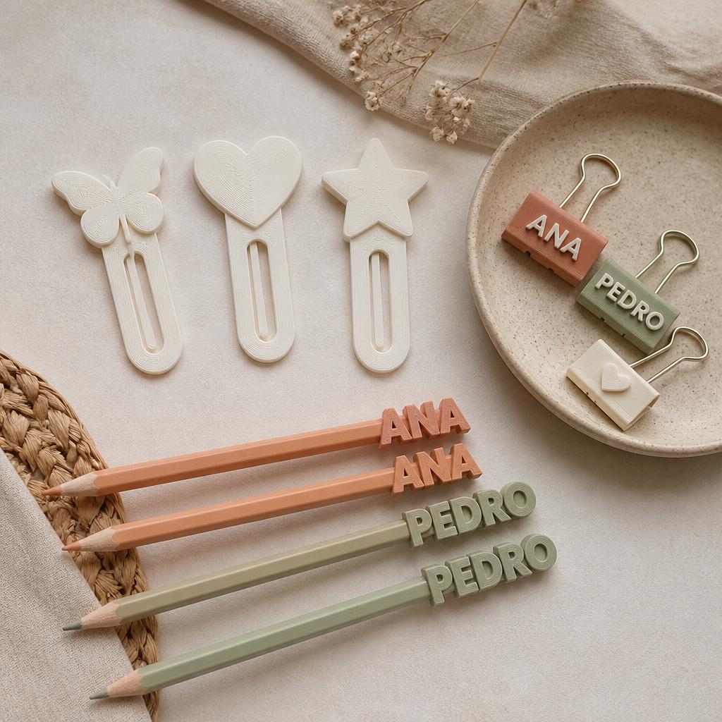 Papelaria Criativa — peças personalizadas em 3D da Mimo & Co.